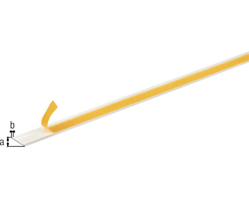 Kunststof plint met plakstrip