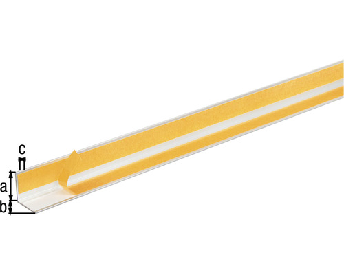 Hoekprofiel met plakband