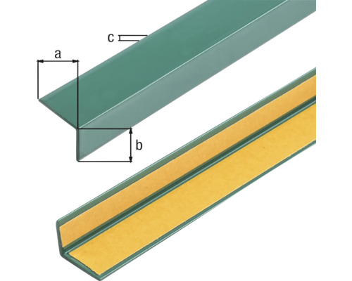 Kunststof hoekprofiel met plakstrip