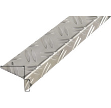 Aluminium traprandprofiel met tranenplaatstructuur