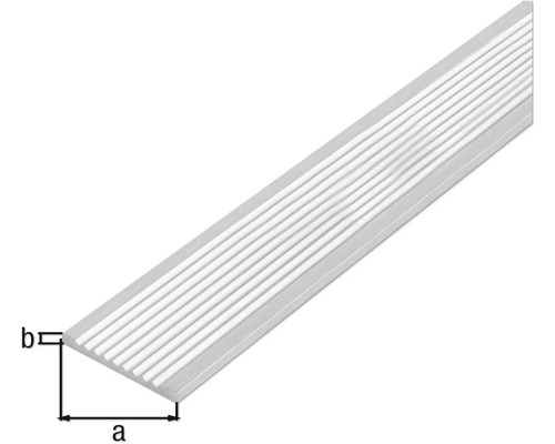 Aluminium traprandprofiel met afmetingen