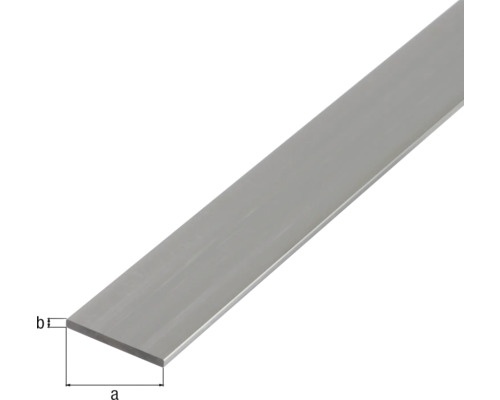 Metalen platte stang met afmetingen