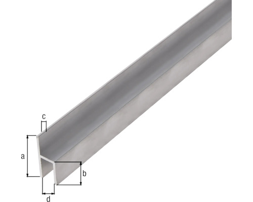 Aluminium U-profiel met afmetingen