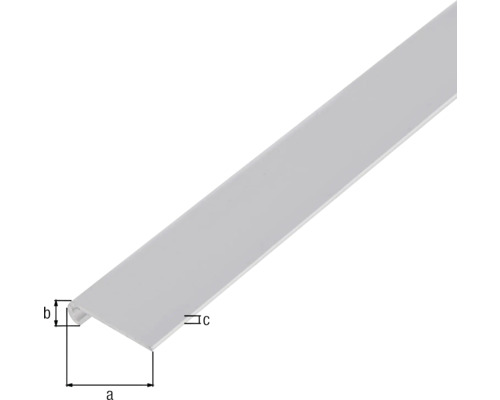 Profielstrip met afmetingen