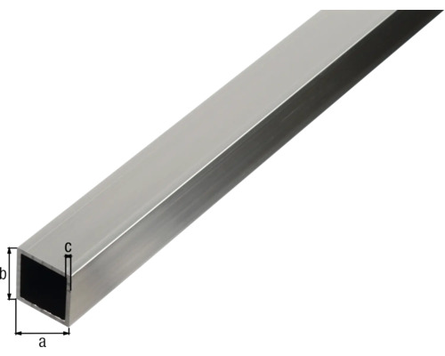 Aluminium vierkante buis met afmetingen