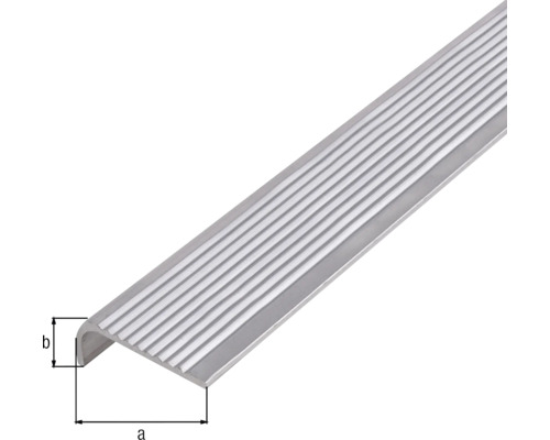 Aluminium traprandprofiel met ribbels