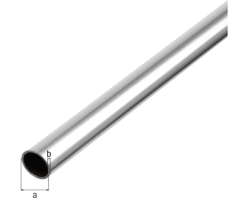 Metalen buis met afmetingsaanduiding