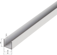 Metalen U-profiel met maatvoering