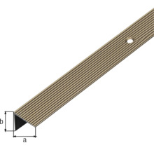 Aluminium hoekprofiel met boorgaten