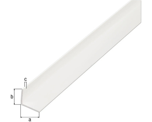Kunststof hoekprofiel met maatvoering
