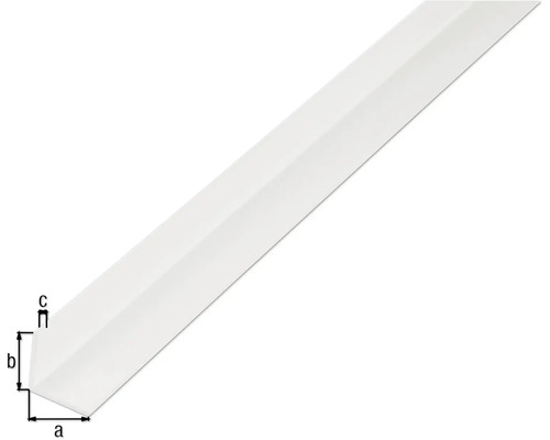 Kunststof hoekprofiel met maatvoering