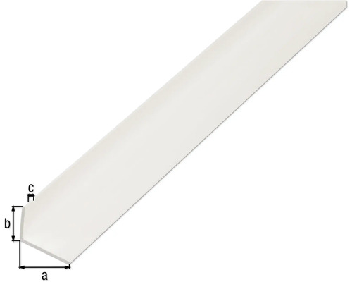 Kunststof hoekprofiel met maatvoering