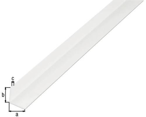 Kunststof hoekprofiel met maatvoering