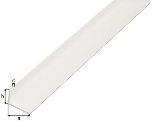 Kunststof hoekprofiel met maataanduidingen