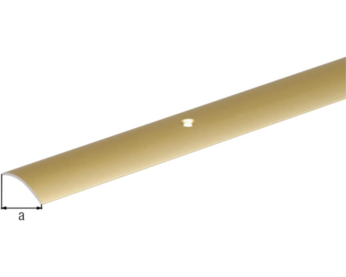 Profielrail van metaal met boorgat