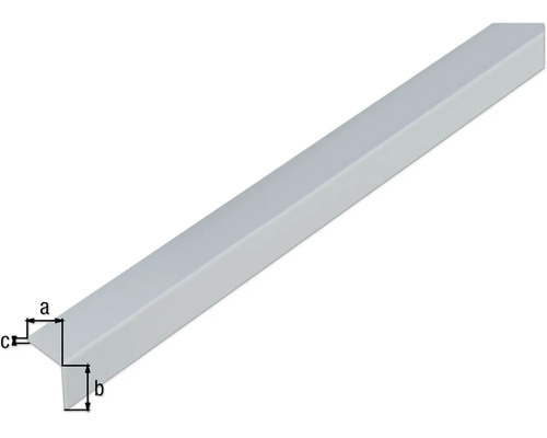 Aluminium hoekprofiel met maatvoering