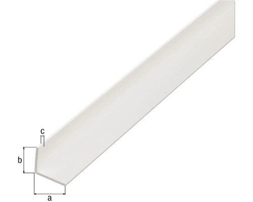 Kunststof hoekprofiel met maatvoering