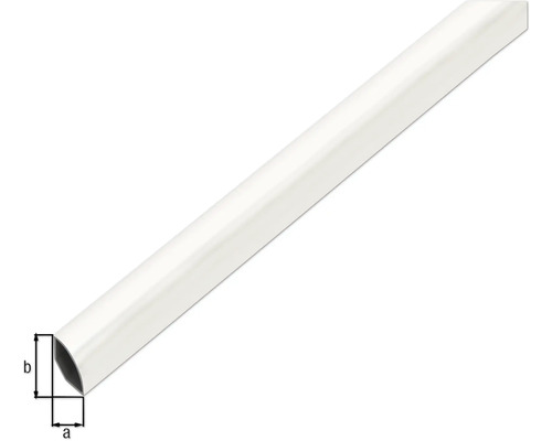 Kunststof halfprofiel met maatvoering