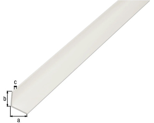 Kunststof eindprofiel met maatvoering