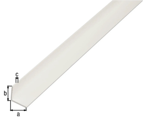 Kunststof hoekprofiel met afmetingen