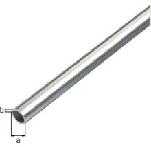 Metalen buis met afmetingen a en b