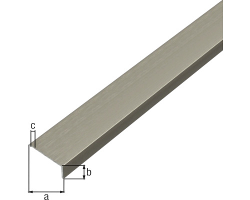 Metalen afwerkprofiel met afmetingen