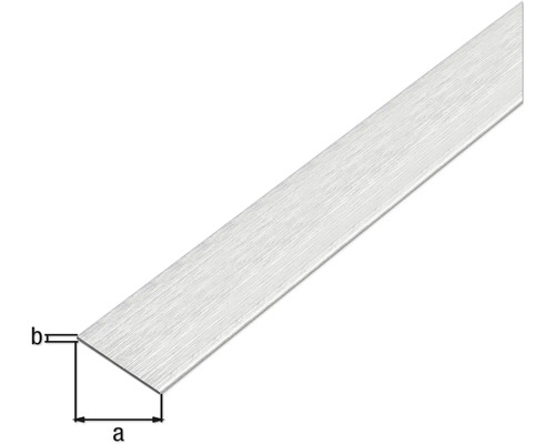 Aluminium hoekprofiel met maataanduidingen