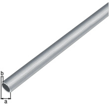 Aluminium buis met de markeringen a en b
