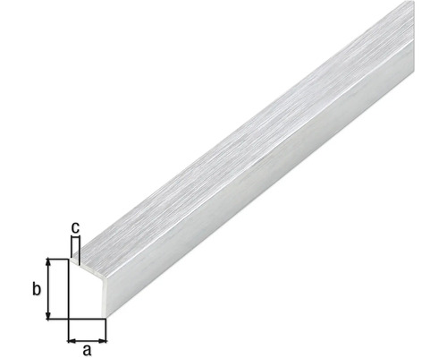 Aluminium hoekprofiel met maatvoering