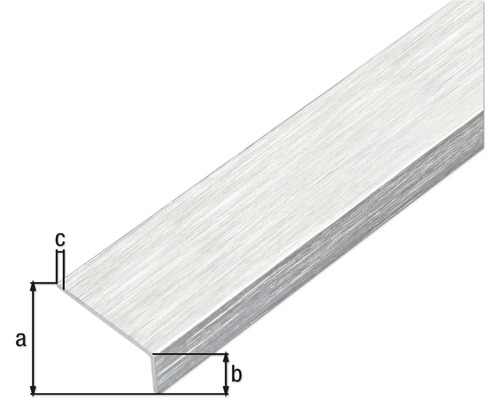 Aluminium hoekprofiel met afmetingen