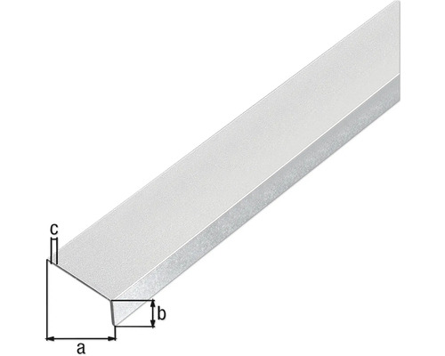 Aluminium dakrandprofiel met maataanduidingen