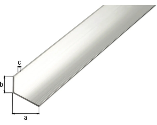 Aluminium hoekprofiel met afmetingen