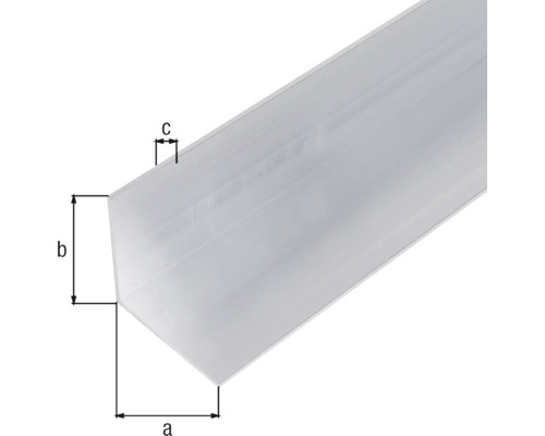 Aluminium hoekprofiel met maatvoering