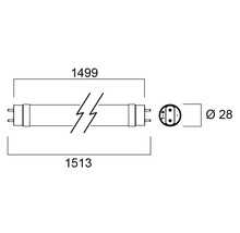 SYLVANIA LED-buis Toledo Avant T8 G13/18W 1514 mm daglichtwit