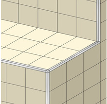 Afbeelding van een betegelde badkamer