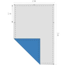 HORNBACH Afdekzeil zilver/blauw 2x3 m-thumb-5 HORNBACH Afdekzeil zilver/blauw 2x3 m-thumb-5
