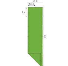 Afdekzeil voor hout groen 1,5x6 m-thumb-7
