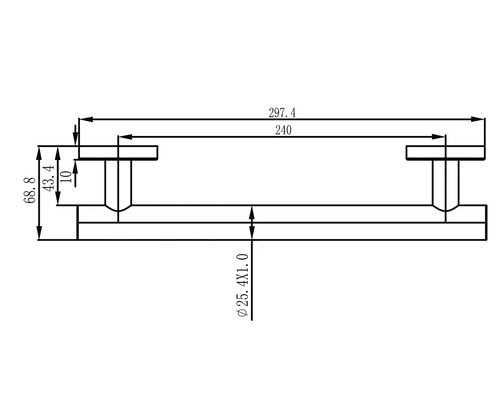 Technische tekening met maatvoering