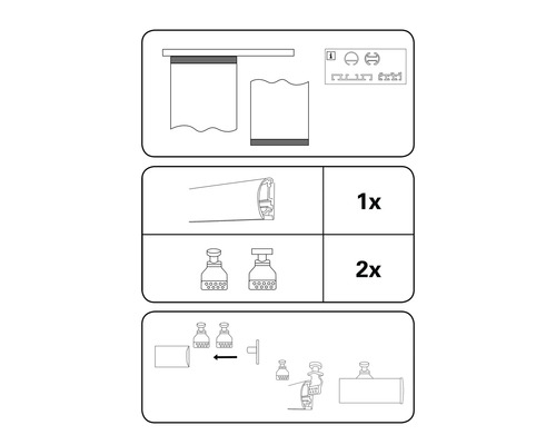 Instructies voor de montage van een rolgordijn