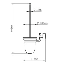 LENZ Toiletborstelset Pisa wandmontage chroom-thumb-4