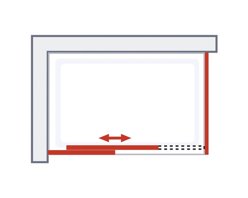 Illustratie van een schuifdeurmechanisme