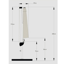 SOLUNA Zweefparasol Orléans met kruisvoetstandaard ecru Ø 300 cm-thumb-17