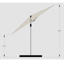 SOLUNA Zweefparasol Orléans met kruisvoetstandaard ecru Ø 300 cm-thumb-18 SOLUNA Zweefparasol Orléans met kruisvoetstandaard ecru Ø 300 cm-thumb-18