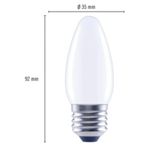 FLAIR LED lamp E27/6W C35 warmwit mat