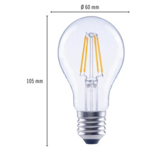 FLAIR LED lamp E27/6,5W A60 warmwit helder-thumb-4