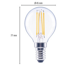 FLAIR LED lamp E14/4W G45 warmwit helder