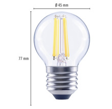 Heldere LED lamp, 45 mm diameter, 77 mm hoog