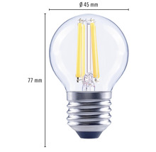 FLAIR LED lamp E27/2W G45 warmwit helder-thumb-4