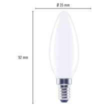 FLAIR LED lamp E14/6W C35 warmwit mat