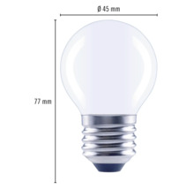 FLAIR LED lamp E27/6W G45 warmwit mat